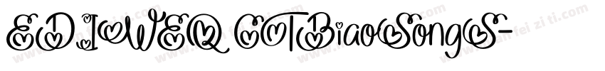 EDIWEQ CTBiaoSongS字体转换